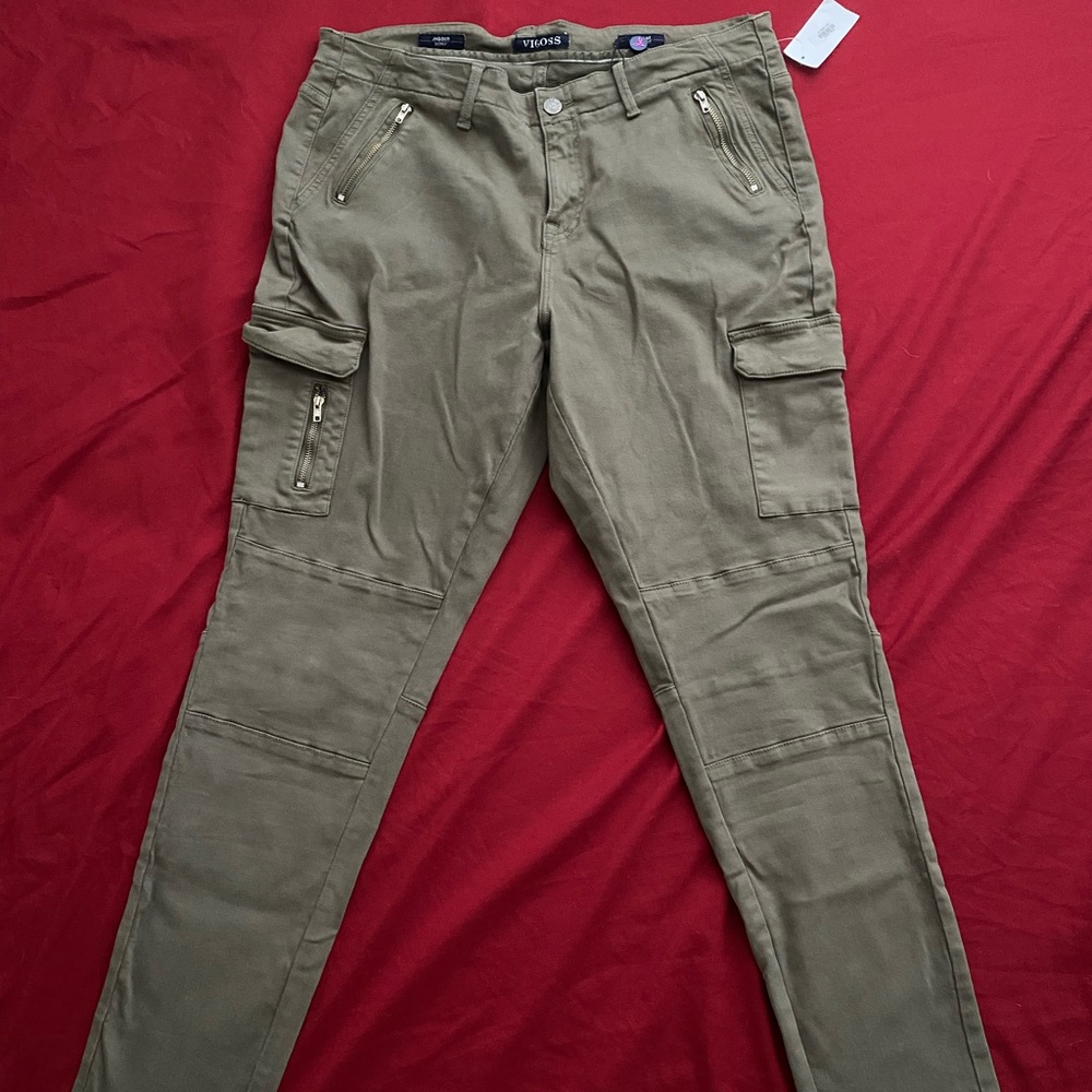 18W L30 Skinny Olive Pants